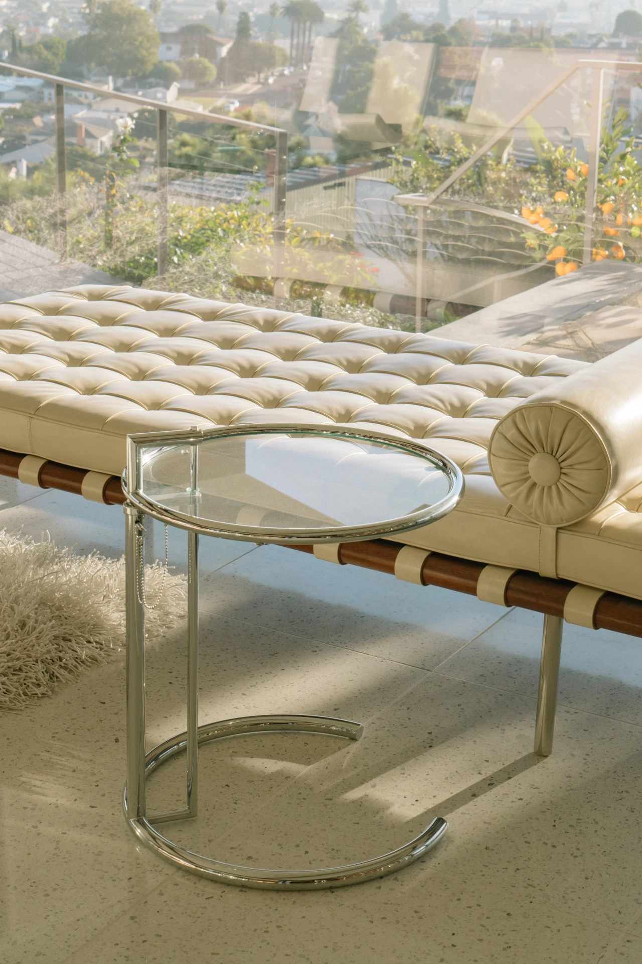 Terrazzo, restauré sur place.